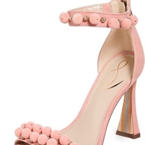 Sam Edelman Luella Canyon Clay Squared Toe Ankle Strap Spool Heeled Sandals - Picture 6 of 10